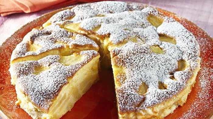 Gâteau Flan aux Pommes délicieux et très riche!!