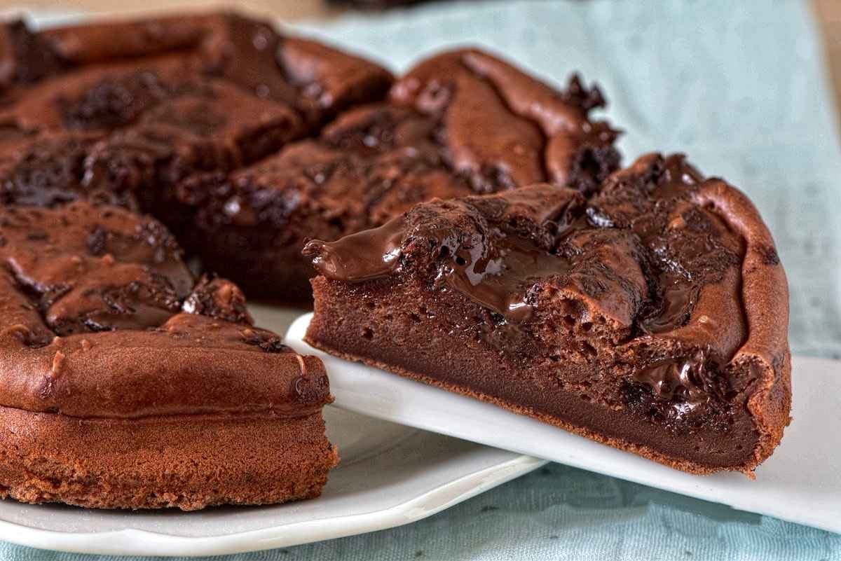 gâteau fondant au yaourt et au chocolat