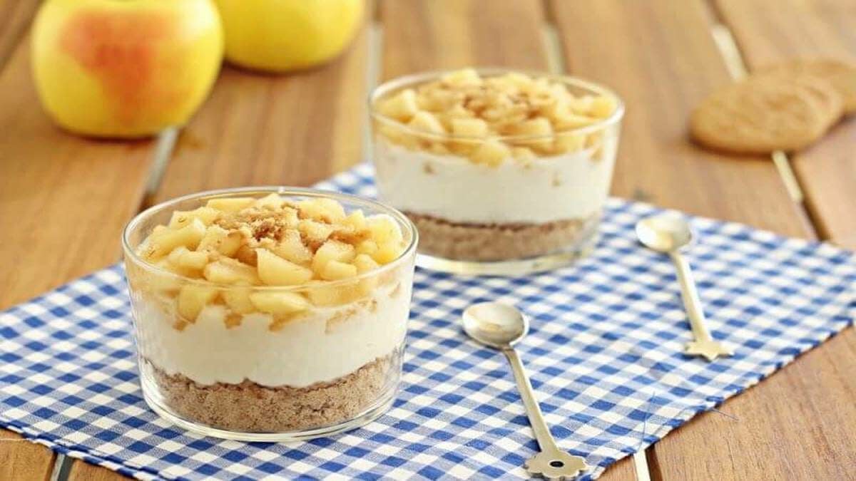 Tiramisu aux pommes en verrines