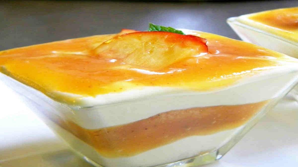 Délicieux Tiramisu aux pêches